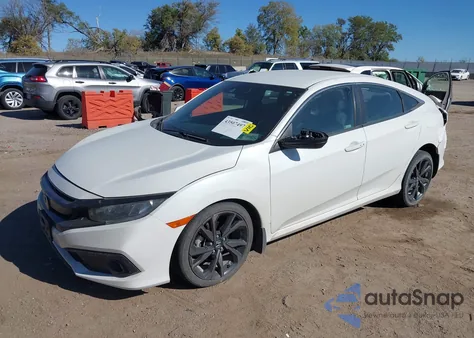 2020 Honda Civic Sport из США, поврежденный, VIN 19XFC2F82LE014097